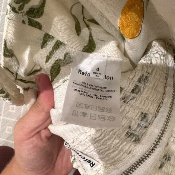 Reformation Clyde In Citron 2 Piece Set - Picture 7 of 7